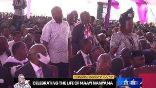 SEE HOW PETER SALASIA WAS CHEERED AS KIMANI ICHUNGWAH INTRODUCES MPS AT WETANGULA'S MOTHER BURIAL