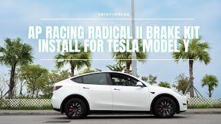 AP RACING RADICAL 2 install Tesla MODEL Y big brake kit installation by FL MOTORSPORTS BBK