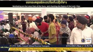 078 Delhi 23Oct2023 MonEve Rainsabai Keertan Bhai Manpreet Singh Jee