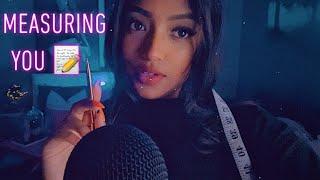 ASMR | Measuring You  (Writing Sounds, Inaudible/Unintelligible Whispers, Personal Attention)