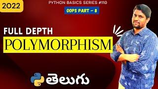 #110 Polymorphism In Python | oops concepts | Python tutorials