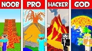 Minecraft - NOOB vs PRO vs HACKER vs GOD : VOLCANO in Minecraft ! Animation