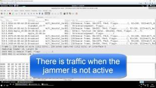 Demonstration of Constant Jammer against WiFi