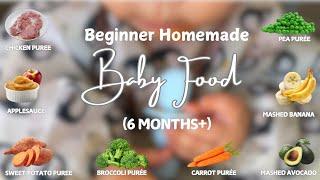 BABY’S FIRST FOODS || Veggie&Fruit, Recipes for 6 Months+, 8 Purées, Starting Solids, Baby Food 2024