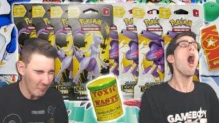 *HAZARDOUS TOXIC WASTE BATTLE* OPENING 8 POKEMON LEGENDARY TREASURES BOOSTER PACKS!! - BoosterKings