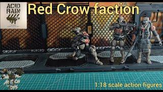 Acid Rain World Red Crow Ashigaru, Hazmat Ronin, & Paratrooper 1:18 scale action figures. Very cool.