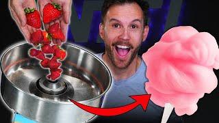 Turn REAL FRUIT into Cotton Candy?