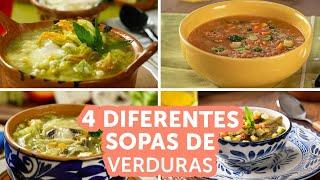 4 formas diferentes de hacer sopa de verduras | Kiwilimón