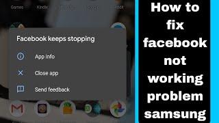 How to fix facebook not working problem samsung 2025 | facebook keeps crashing android samsung