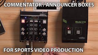 Sports Commentator/Announcer Boxes, Featuring Glensound Express IP Mini