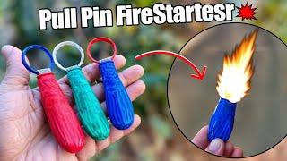 How to Make the Ultimate Survival Pull Pin Firestarter | 20 minutes burn !