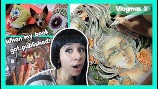  My Coloring & Painting Process  Copic Markers  A week in a Mangaka's Life ️ Vlogmas day 3