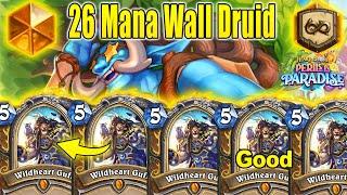 New 26 Mana Wall Druid Deck Can't Lose Any Games With Me In Charge! Perils in Paradise | Hearthstone