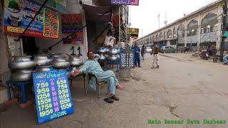 [4K] Walking Tour of Main Bazaar around Data Darbar Lahore Pakistan مین بازارداتادربارلاھورکی سیر