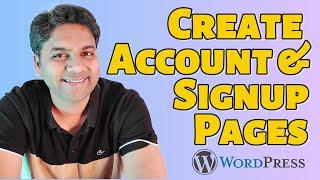 Create professional account signup page for wordpress website- User Registration & Membership plugin