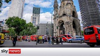 Man arrested after car drives into crowd in Berlin