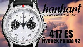 El reloj que llevaría STEVE MCQUEEN hoy en día. Hanhart Chronographen 1882 417 ES Flyback Panda 42