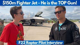 Meet the Most FEARED F22 Raptor Fighter Jet Pilot. Razz Larsen