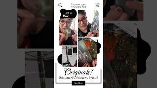 Find all the things at the link in my channel! Much love ️ #art #oddities #prints #bookmarks