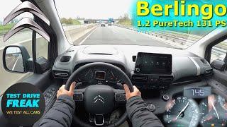 2023 Citroen Berlingo M PureTech 130 131 PS TOP SPEED AUTOBAHN DRIVE POV