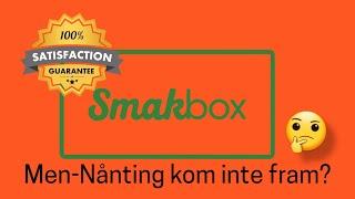 SMAKBOX - En toppenbox, men något fattas 