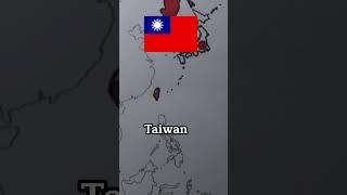 Taiwan flag map drawing | 台湾国旗地图绘制