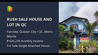 RUSH SALE HOUSE AND LOT IN QC