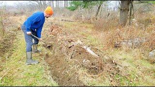 Raised Beds in Winter - Hugelmounds in the cold!