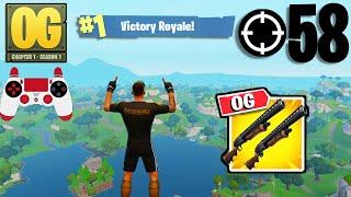 58 Elimination Solo Vs Squads Gameplay Wins (Fortnite OG Chapter 1 Season 1 PS4 Controller)