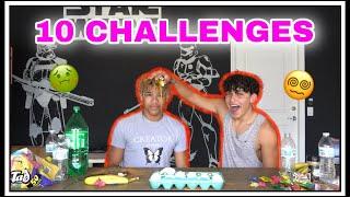 10 CHALLENGES IN A DAY!!!! ( I THREW UP )  | DEVIN ALLEN