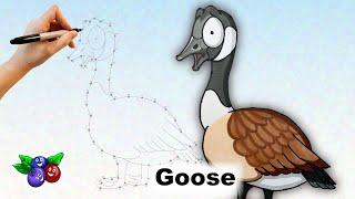 Connect the dots drawing - GOOSE - Draw Easy Channel