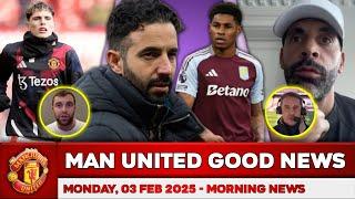  MANCHESTER UNITED NEWS  MAN UTD TRANSFER  AMORIM REGRETS ?? NAVILLE VERY SAD OF RASHFORD LEAVE