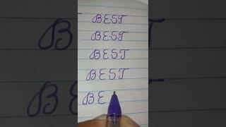 How To Write English Cursive Writing Word BEST - quek write 001 Handwriting #shorts