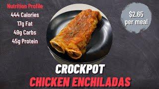 Crockpot Chicken Enchiladas