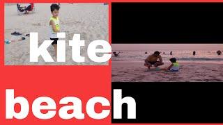 Dubai kite beach [ 4K ] The best public beach | kite beach at night/ filming with zohan