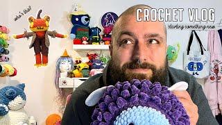 Making Halloween amigurumi, starting a video game crochet challenge - Crochet Vlog