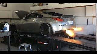 350z Dyno tuned with flames