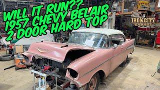 Will It Run?? 1957 Chevy Belair 2-Door Hardtop. Garage kept since ‘76!