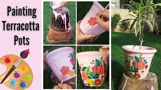 DIY, Paint Terracotta Pot. Easy Pot Painting Idea. How to paint a Clay Pot | Painting Pot Gallery