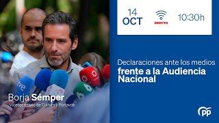  DIRECTO: Borja Sémper realiza declaraciones ante los medios