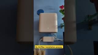 Jio Airfiber installation process Short Video #jio #wifi #shortvideo