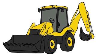 JCB Drawing how to drawing JCB Kids Toddlers