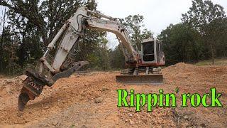 Using The Felco Ripper To Rip Up Rock For Backfill