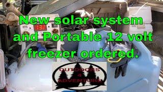 Iceco 60 VL Travel Freezer and Refrigerator combo, and New 100 watt solar on the way.