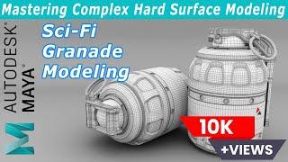 Mastering Complex Hard Surface Modeling in Autodesk Maya | Step-by-Step Tutorial #autodeskmaya