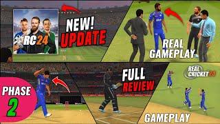 Real Cricket 24 finally Update on PlayStore- Full Review {Phase 2} Gameplay + new Features