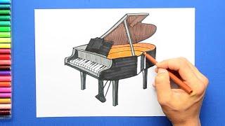 How to draw a Grand Piano