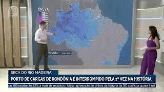 Seca do rio Madeira: porto de cargas de Rondônia é interrompido pela 1ª vez na história