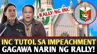 INC TUTOL SA IMPEACHMENT KAY VP SARA, GAGAWA NG RALLY.