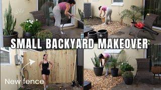 Small home makeover! Backyard makeover on a budget + future patio plans